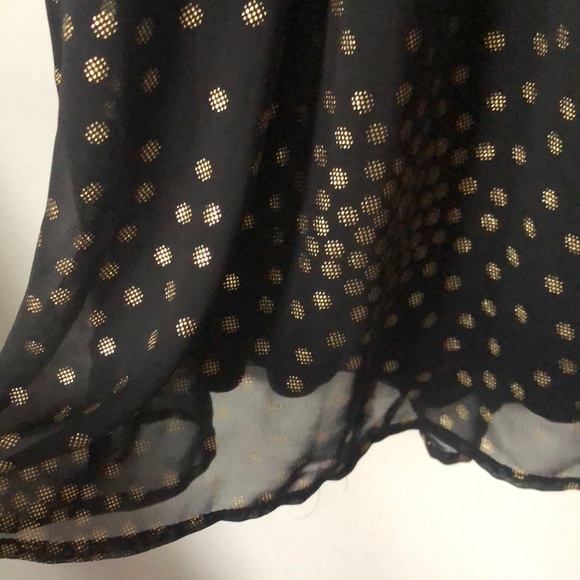 Flowy black and gold dress - Picture 5 of 5